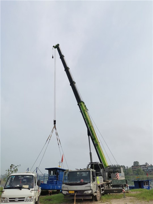 武邑县桥梁建设吊装案例